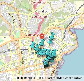 Mappa Via Menza, 95126 Catania CT, Italia (1.0335)