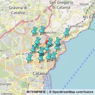 Mappa Via Menza, 95126 Catania CT, Italia (1.36813)