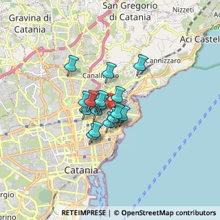 Mappa Via Wrzì, 95126 Catania CT, Italia (1.08667)