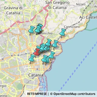Mappa Via Wrzì, 95126 Catania CT, Italia (1.36947)