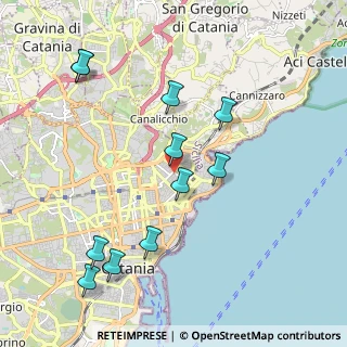 Mappa Via Wrzì, 95126 Catania CT, Italia (2.44727)