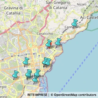 Mappa Via Wrzì, 95126 Catania CT, Italia (2.6625)