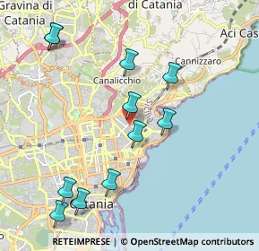Mappa Via Wrzì, 95126 Catania CT, Italia (2.44727)