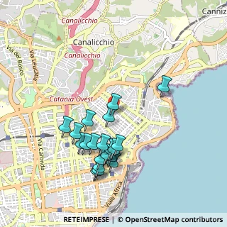 Mappa Via Wrzì, 95126 Catania CT, Italia (1.0525)