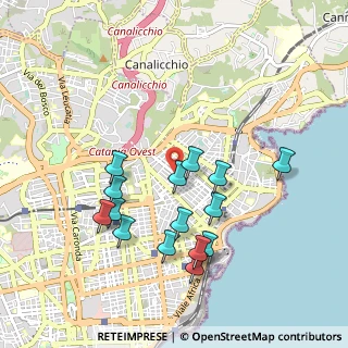 Mappa Via Luigi Boccherini, 95126 Catania CT, Italia (1.04667)