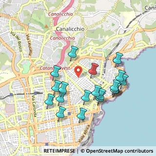 Mappa Via Luigi Boccherini, 95126 Catania CT, Italia (1.0705)