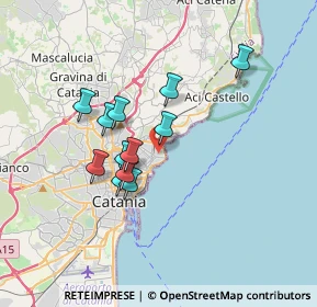 Mappa Via Porto Ulisse, 95126 Catania CT, Italia (3.15667)