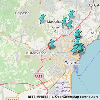 Mappa Via Gabriele D'Annunzio, 95045 Misterbianco CT, Italia (5.02923)