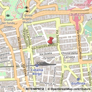 Mappa Via Francesco Fusco, 36, 95128 Catania, Catania (Sicilia)
