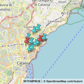 Mappa Via Plutone, 95126 Catania CT, Italia (1.25)