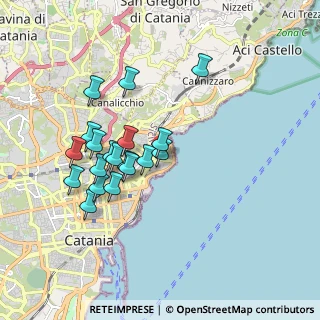 Mappa Via Plutone, 95126 Catania CT, Italia (1.84737)