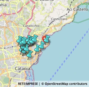 Mappa Via Plutone, 95126 Catania CT, Italia (1.8875)