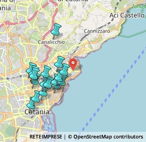 Mappa Via Plutone, 95126 Catania CT, Italia (2.13529)