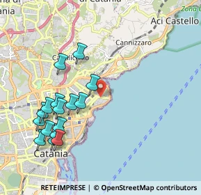 Mappa Via Plutone, 95126 Catania CT, Italia (2.42688)