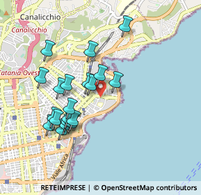 Mappa Via Plutone, 95126 Catania CT, Italia (0.974)