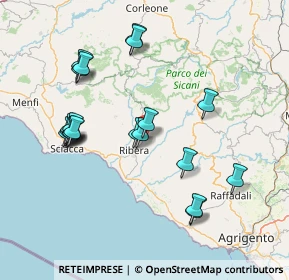 Mappa Via Ugo la Malfa, 92016 Ribera AG, Italia (17.261)