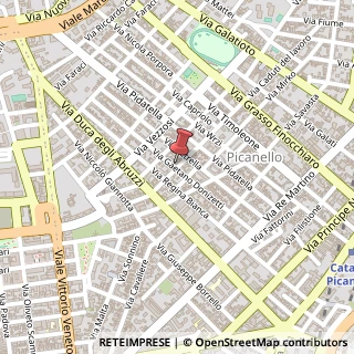 Mappa Via Caduti del Lavoro,  25, 95126 Catania, Catania (Sicilia)
