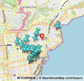 Mappa Via Timoleone, 95126 Catania CT, Italia (1.0185)