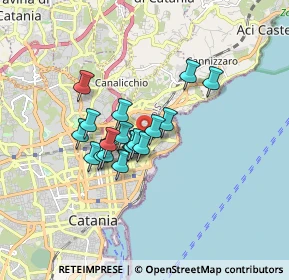 Mappa Via Timoleone, 95126 Catania CT, Italia (1.34667)