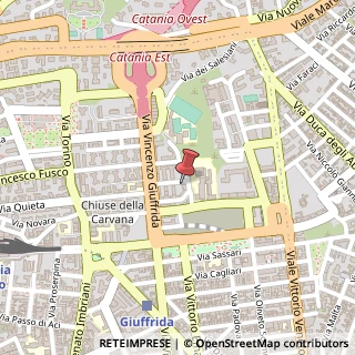 Mappa Via Giuseppe Patanè, 28, 95128 Catania, Catania (Sicilia)