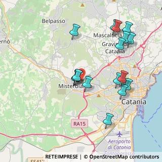 Mappa Via Pier Maria Rosso di San Secondo, 95045 Misterbianco CT, Italia (4.68125)
