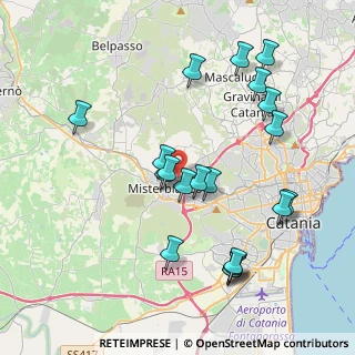 Mappa Via Pier Maria Rosso di San Secondo, 95045 Misterbianco CT, Italia (4.6515)