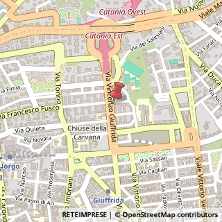 Mappa Via Vincenzo Giuffrida, 176 H, 95128 Catania, Catania (Sicilia)