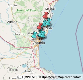 Mappa Viale Ruggero di Lauria, 95120 Catania CT, Italia (6.84909)