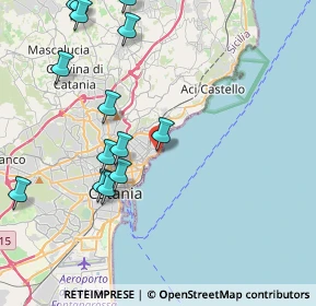 Mappa Viale Ruggero di Lauria, 95120 Catania CT, Italia (5.42714)