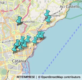 Mappa Viale Ruggero di Lauria, 95120 Catania CT, Italia (2.25111)