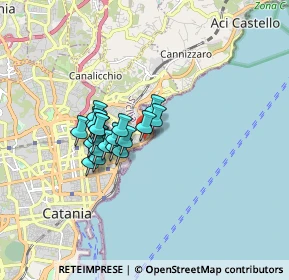Mappa Viale Ruggero di Lauria, 95120 Catania CT, Italia (1.3315)