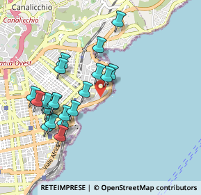 Mappa Viale Ruggero di Lauria, 95120 Catania CT, Italia (1.0485)