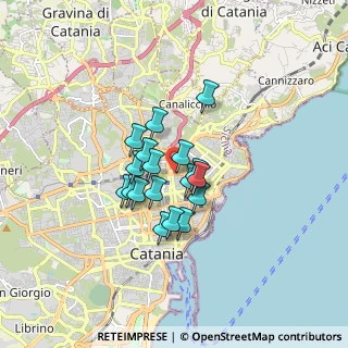 Mappa Via Sassari, 95127 Catania CT, Italia (1.26667)