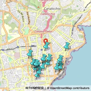 Mappa Via Sassari, 95127 Catania CT, Italia (1.282)