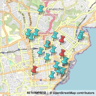 Mappa Via Sassari, 95127 Catania CT, Italia (1.092)