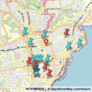 Mappa Via Sassari, 95127 Catania CT, Italia (1.2835)