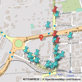 Mappa Viale Antoniotto Usodimare, 95123 Catania CT, Italia (0.16846)