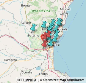 Mappa Via Crispi, 95040 Motta Sant'Anastasia CT, Italia (8.6175)