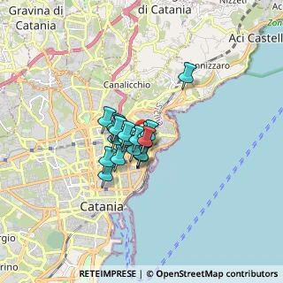 Mappa Via Regina Bianca, 95127 Catania CT, Italia (1.04111)