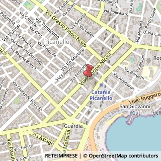 Mappa Via Principe Nicola, 104, 95126 Catania, Catania (Sicilia)