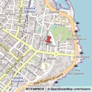 Mappa Via Calipso, 12, 95126 Catania, Catania (Sicilia)