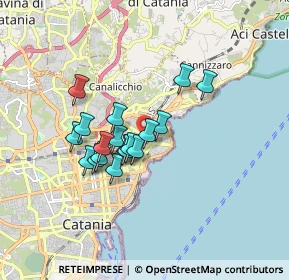 Mappa Via Re Martino, 95126 Catania CT, Italia (1.46333)