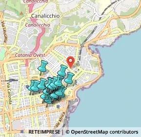Mappa Via Grasso Finocchiaro, 95126 Catania CT, Italia (1.1025)