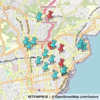Mappa Via Carmelo Patané Romeo, 95126 Catania CT, Italia (1.09833)