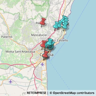 Mappa Via Carmelo Patané Romeo, 95126 Catania CT, Italia (5.25647)