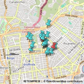 Mappa Via Carmelo Patané Romeo, 95126 Catania CT, Italia (0.2715)
