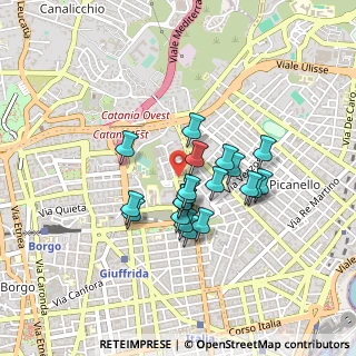 Mappa Via Carmelo Patané Romeo, 95126 Catania CT, Italia (0.3735)