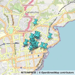 Mappa Via Cavallaro, 95126 Catania CT, Italia (0.6815)