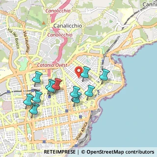 Mappa Via Petrella, 95126 Catania CT, Italia (1.09167)