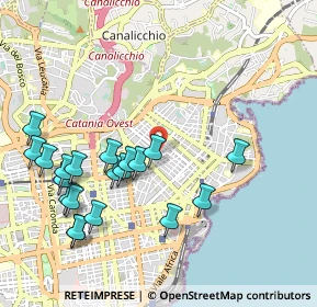 Mappa Via Cavallaro, 95126 Catania CT, Italia (1.2365)